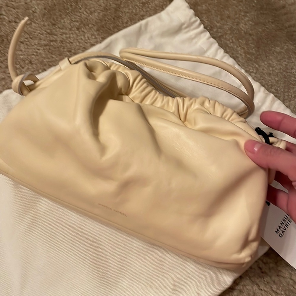 Mansur Gavriel mini cloud clutch.